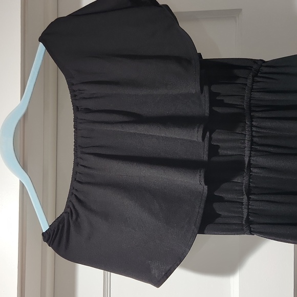 Sarin Mathews Black Party Off-the-Shoulder Maxi Dress Size M - Picture 6 of 8